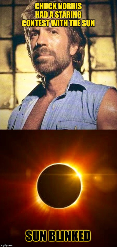 Chuck Norris versus The Sun Imgflip
