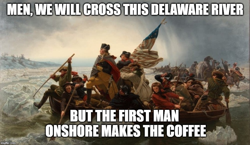 Washington Crossing the Delaware Imgflip
