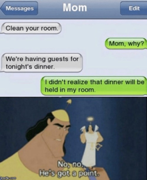 Image tagged in no no hes got a point,texting,memes,funny Imgflip