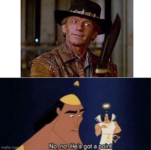 He’s got a knife Imgflip