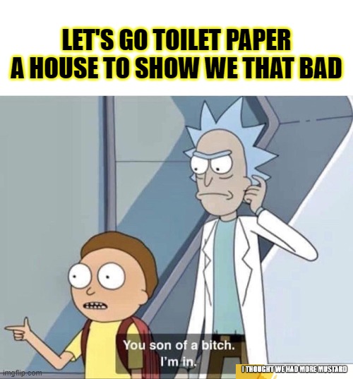 Toilet Paper House In TP Drought Imgflip