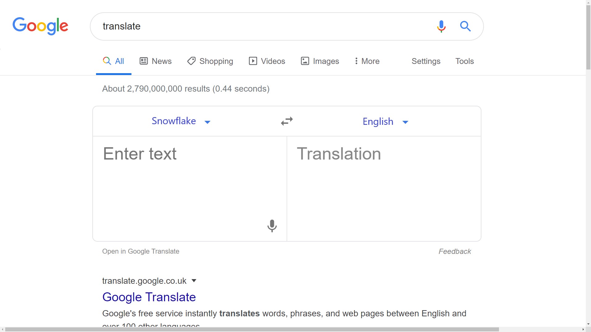 Google Translate from Snowflake Memes Imgflip