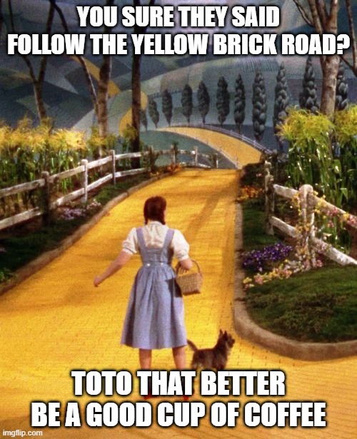 Dorthy follow the yellow brick road Imgflip