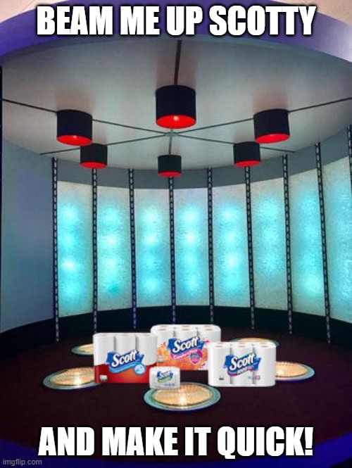 Beam me up Scotty! Imgflip