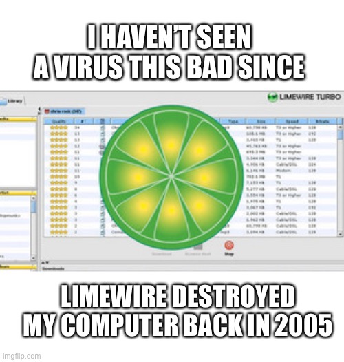 Limewire coronavirus Imgflip