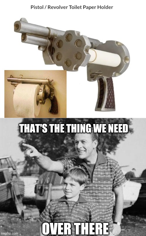 Pistol/Revolver Toilet Paper Holder Imgflip