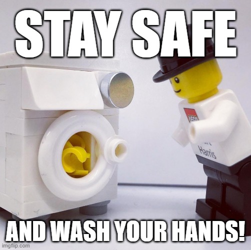 Even legos are keeping their hands clean... Imgflip