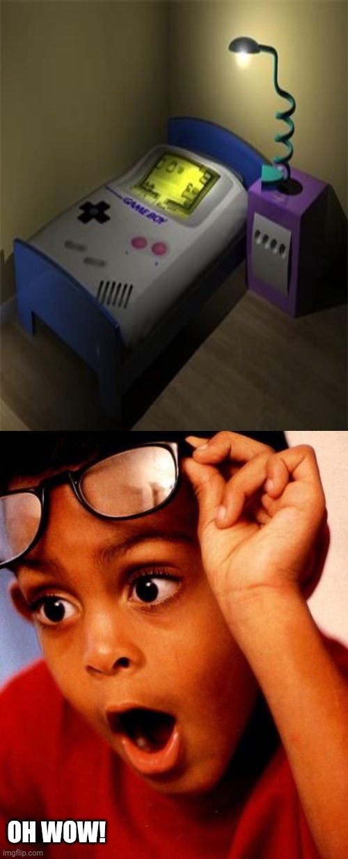 The Game Boy bed with the surroundings Imgflip