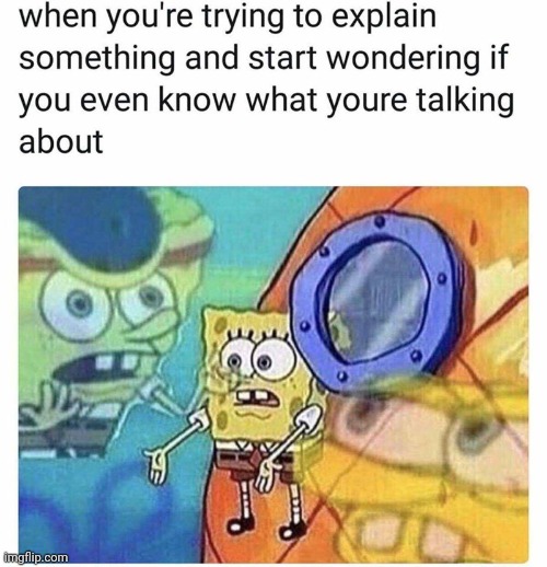 Image tagged in spongebob,what are you talking about,trying to explain