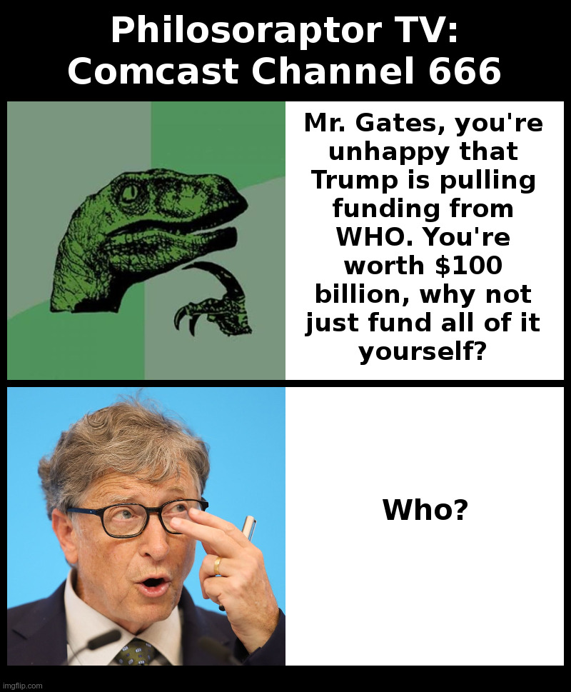 Philosoraptor TV Comcast Channel 666 Imgflip