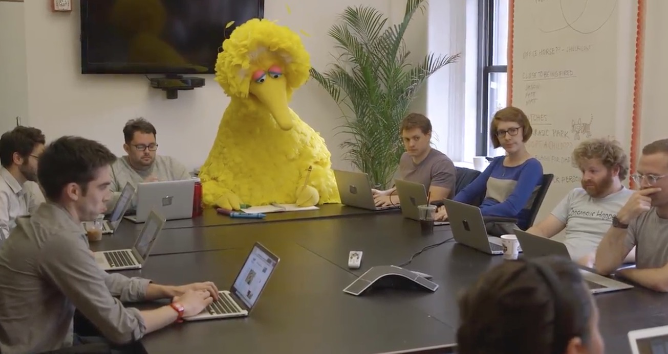 Big Bird Office Blank Template Imgflip