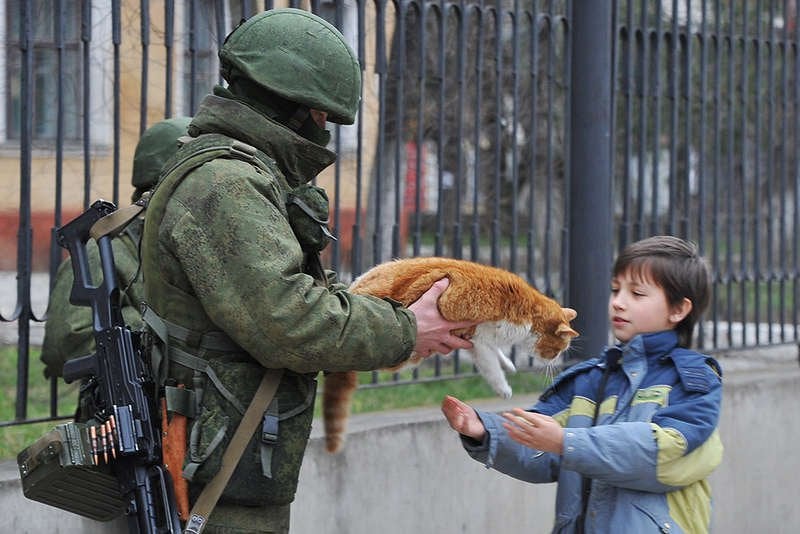 Russian Soldier Gives Cat Meme Generator Imgflip