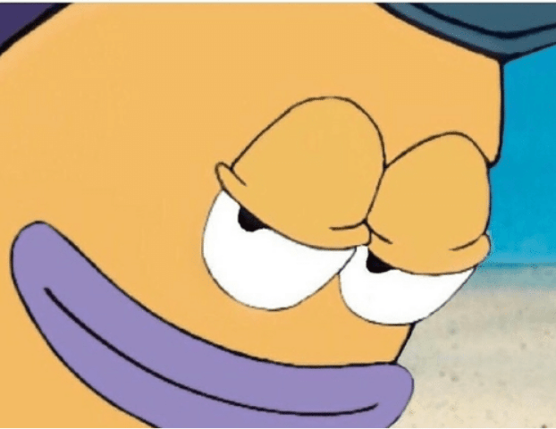 Spongebob smiling mailman Blank Template Imgflip