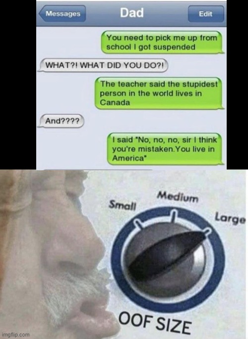 Image tagged in oof size large Imgflip