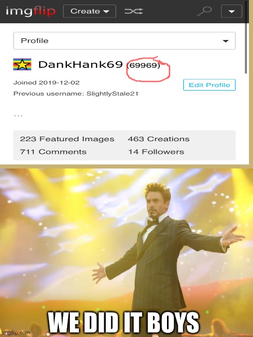 Tony Stark success Imgflip