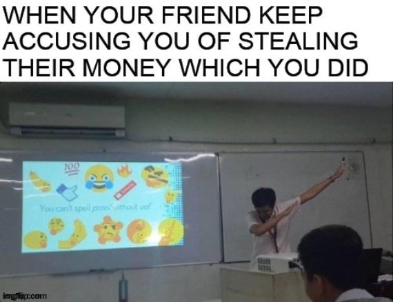 you cant spell proof without oof Imgflip