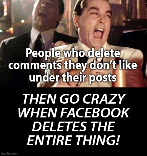 People who delete comments under their post Imgflip