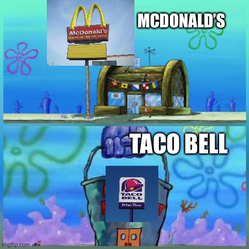 Krusty Krab Vs Chum Bucket Meme Imgflip