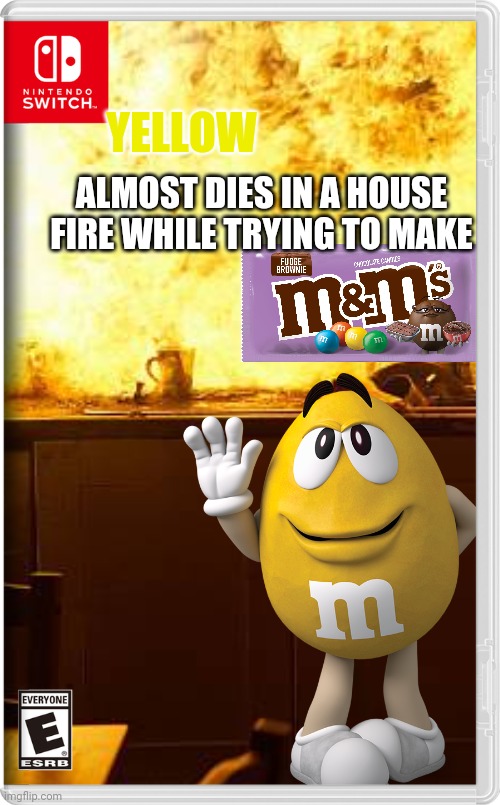 Yellow almost dies in a house fire while trying to make fudge brownie m