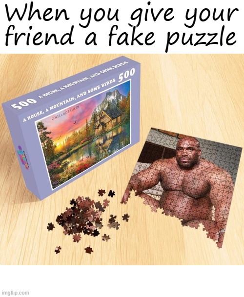 Image tagged in fake puzzle Imgflip