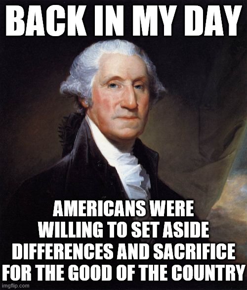 Washington wanted the USA to be free. Lets make it that way