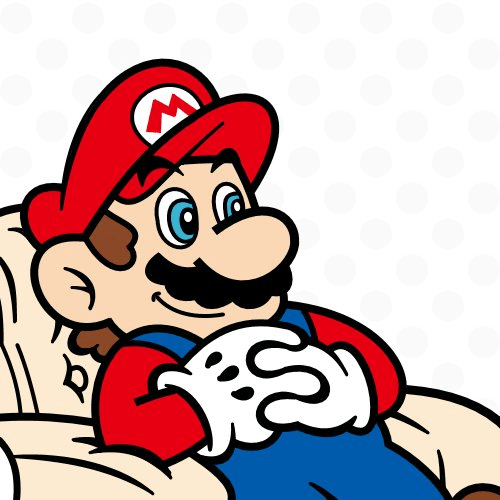 Mario on a chair Blank Template Imgflip