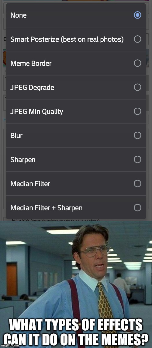 What are the effects on Imgflip? Imgflip