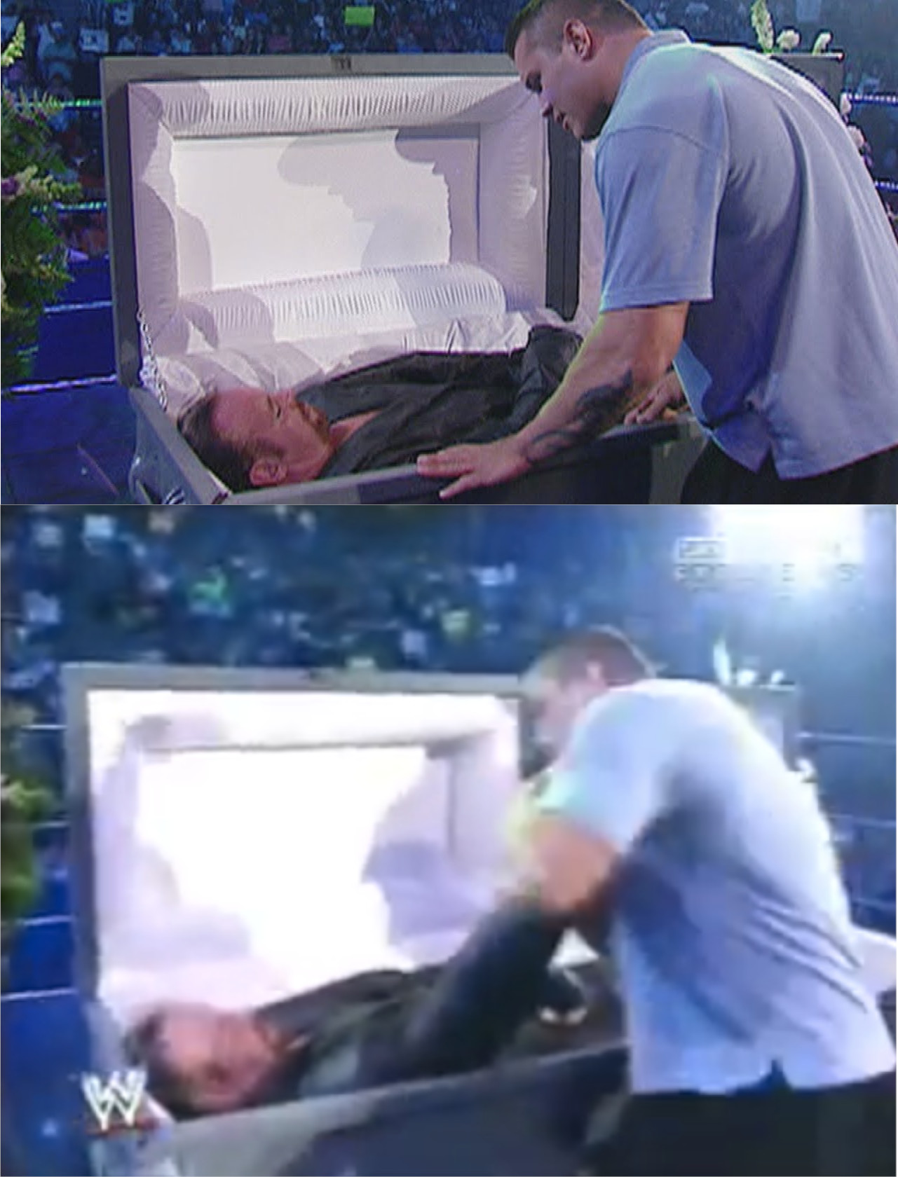 Undertaker choking orton Blank Template Imgflip