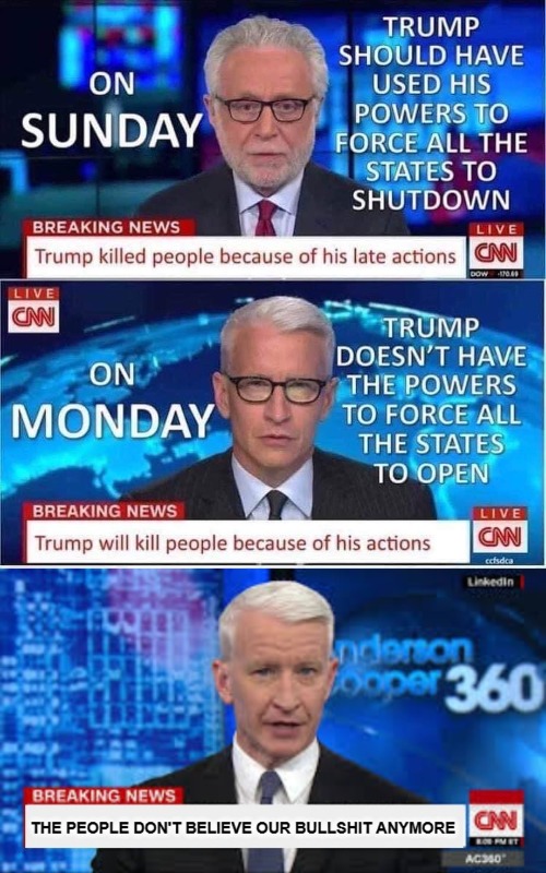 CNN Breaking News The People don't believe our bullshit anymore Imgflip