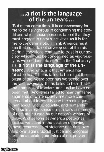 mlk quote about riots Mlk Quote On Riots (Full) Blank Template - Imgflip
