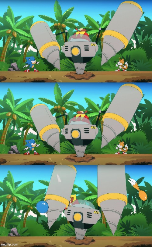 Eggman gets harassed Blank Template Imgflip