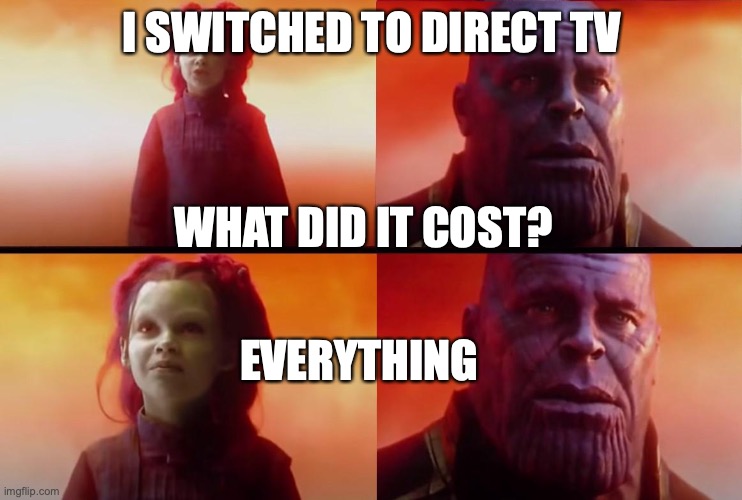 thanos what did it cost Imgflip