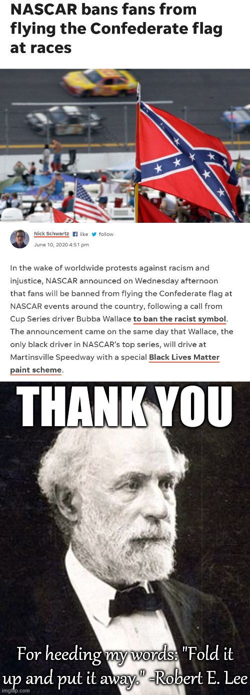 Never thought I'd meme in support of NASCAR, but here we are. A good
