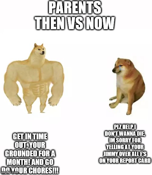Buff Doge Vs Cheems Template