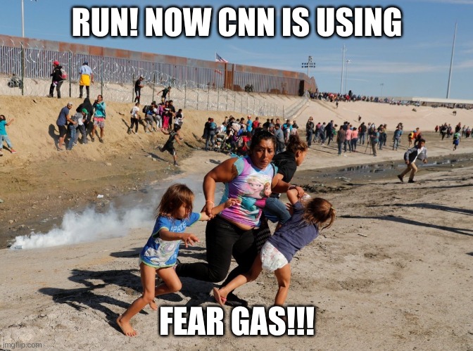 AOC crying over CNN border wall Imgflip
