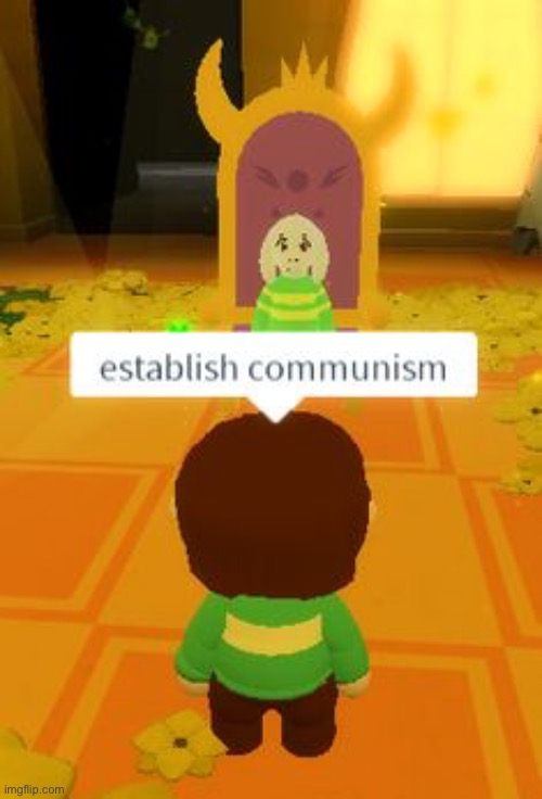 Chara final words to Asriel Imgflip