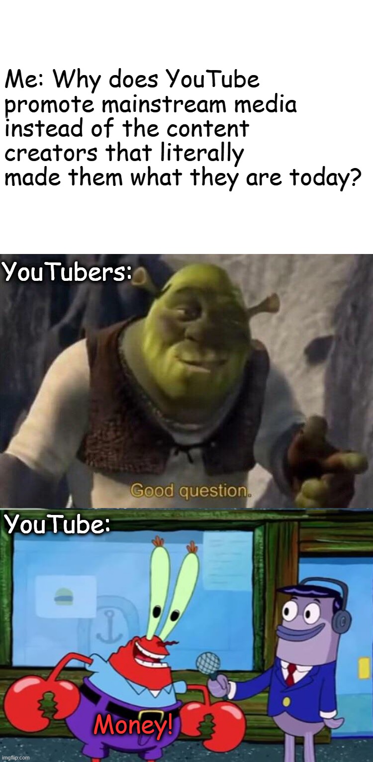 Shrek good question Imgflip