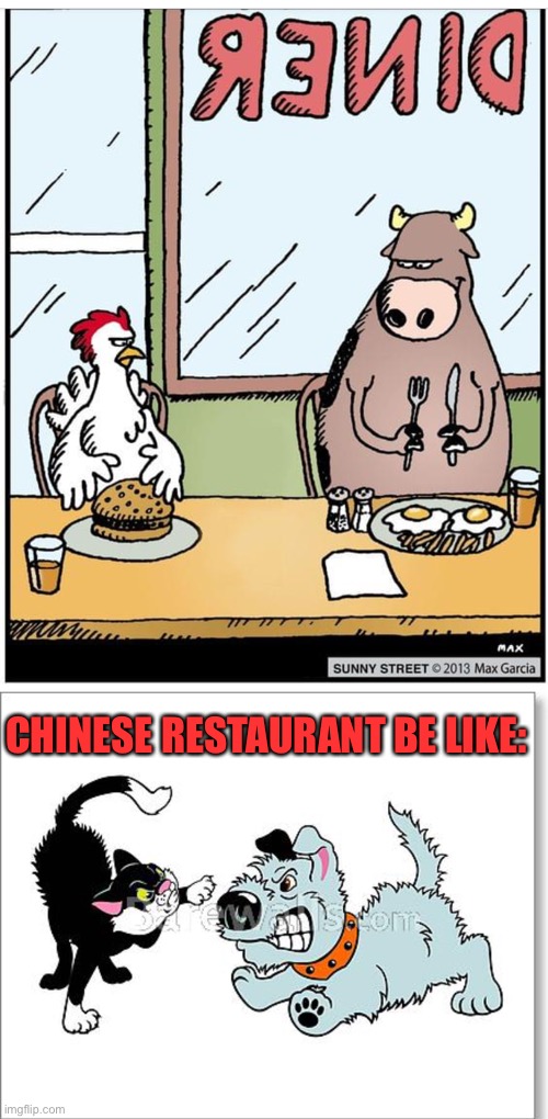 American Diner vs Chinese Restaurant Imgflip