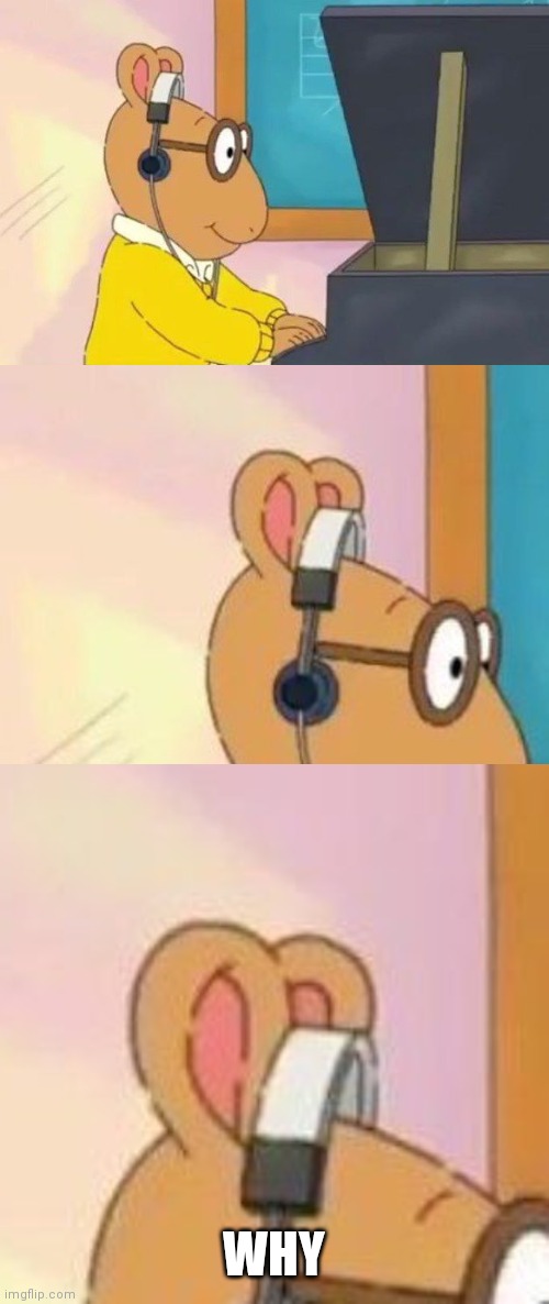 Image tagged in arthur headphones Imgflip