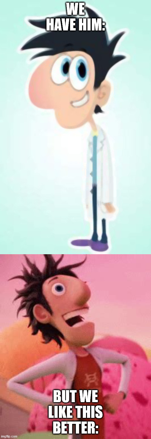 Flint Lockwood from Netflix vs Original Imgflip