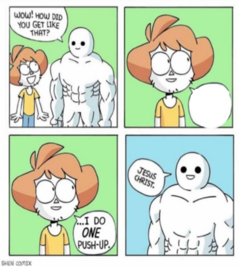 I do one push up reversed Blank Template Imgflip