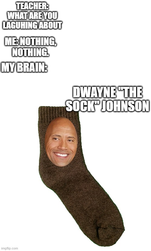 dwayne the sock johnson Imgflip