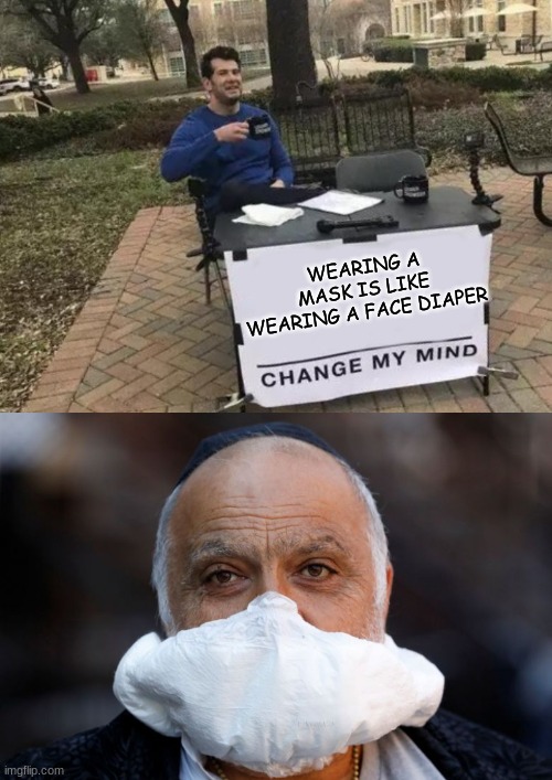 I am not going to wear a face diaper Imgflip