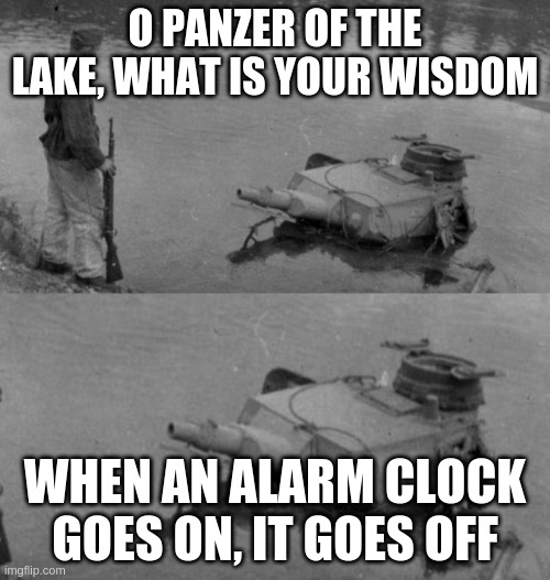 Panzer of the lake Imgflip