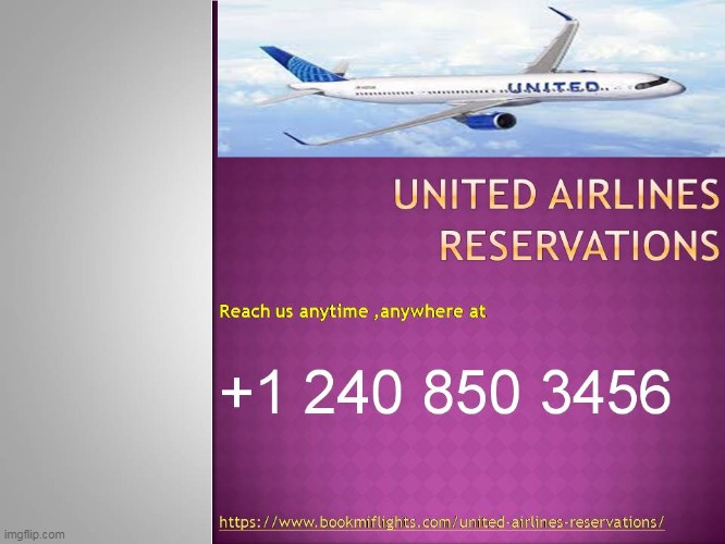 United Airlines Reservation Phone Number Imgflip