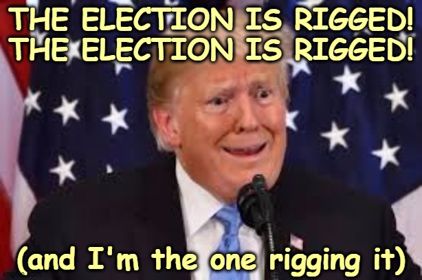 All this redfaced screaming is to cover up the latest in Trump's