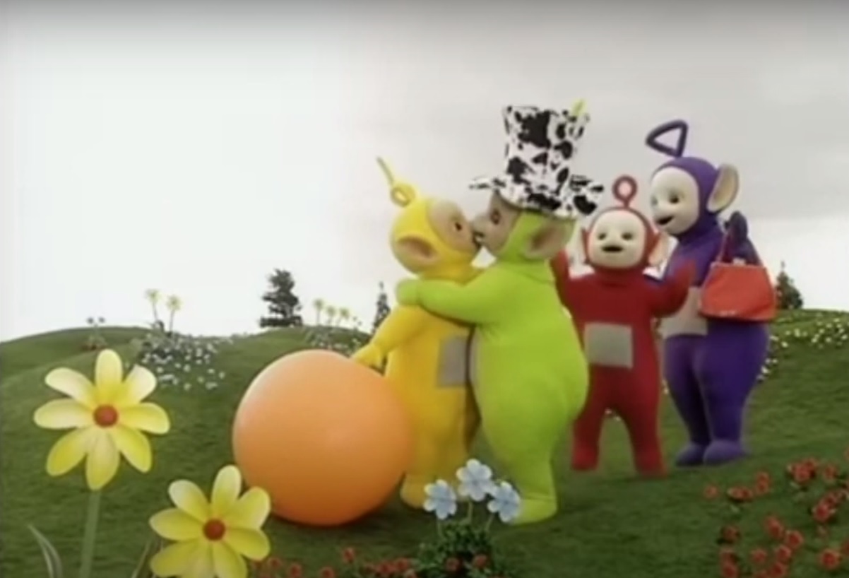 Teletubbies kissing Blank Template Imgflip