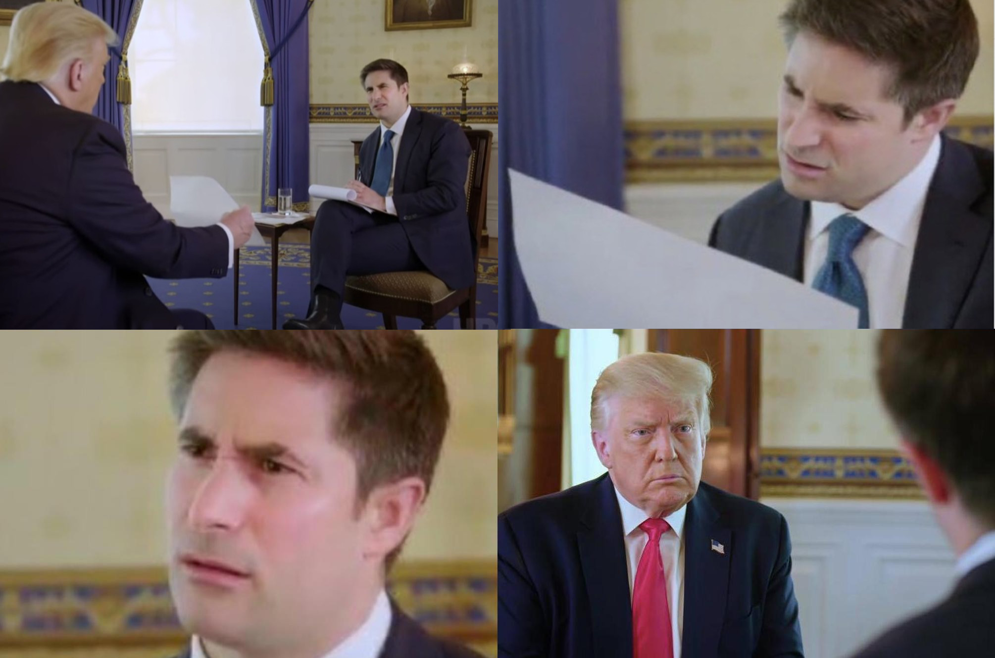 trump interview axios Blank Template Imgflip
