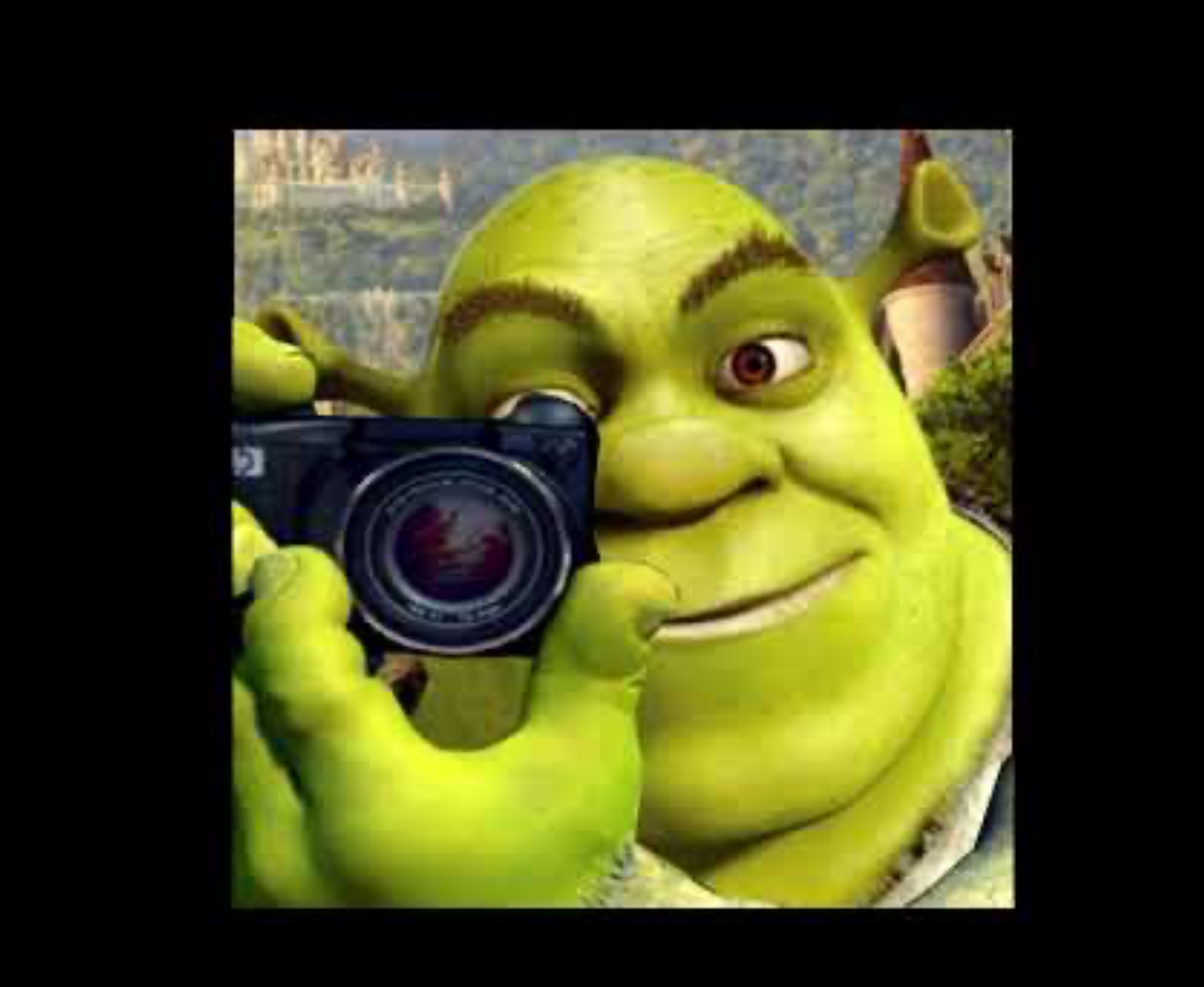 Shrek Taking A Photo Meme Blank Template Imgflip