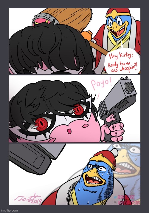 KIRBY’S GOT A GUN! Imgflip